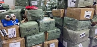 Mercancía retenida por supuesto contrabando