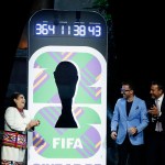 Jefa de Gobierno de la Ciudad de México, Clara Brugada en la develación del reloj de la Copa Mundial de la FIFA 2026. Foto La Hora: EFE