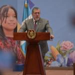 El presidente Bernardo Arévalo se refiere a la ejecución presupuestaria actual, indicando que se espera llegar al 94% de ejecución con inversiones a final del 2025.