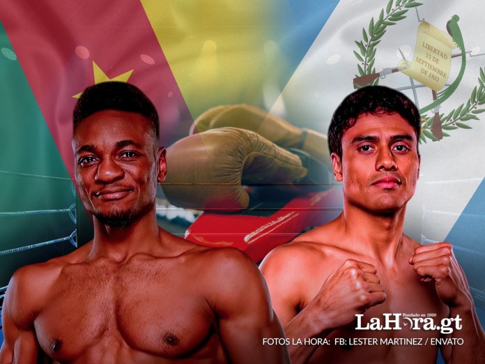 El guatemalteco Léster Martínez se enfrentará al franco-camerunes Christian Mbilli, este sábado 13 de septiembre. Diseño La Hora: Alejandro Ramírez