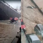 Durante la tarde de este lunes 29 de septiembre, se registraron fuertes lluvias en el sector de Carretera a El Salvador. Foto La Hora: RRSS