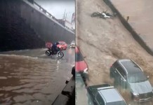 Durante la tarde de este lunes 29 de septiembre, se registraron fuertes lluvias en el sector de Carretera a El Salvador. Foto La Hora: RRSS