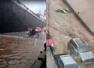 Video: Inundaciones y motoristas arrastrados por lluvias en Carretera a El Salvador Durante la tarde de este lunes 29 de septiembre, se registraron fuertes lluvias en el sector de Carretera a El Salvador. Foto La Hora: RRSS