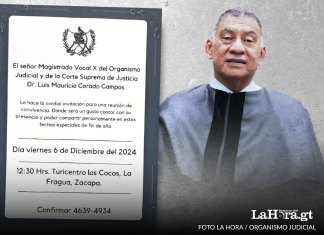 Luis Mauricio Corado Campos invitó a un almuerzo a jueces de su región para pedirles su amistad tras asumir como magistrado de la Corte Suprema. Diseño: La Hora / Roberto Altán.