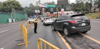 PMT amplía horario de carril reversible en Santa Catarina Pinula