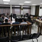 El Tribunal Quinto de Sentencia Penal inicio el juicio en contra de tres estilistas acusados de violación y retenciones ilegales. Foto Daniel Ramírez