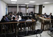 El Tribunal Quinto de Sentencia Penal inicio el juicio en contra de tres estilistas acusados de violación y retenciones ilegales. Foto Daniel Ramírez