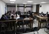 El Tribunal Quinto de Sentencia Penal inicio el juicio en contra de tres estilistas acusados de violación y retenciones ilegales. Foto Daniel Ramírez