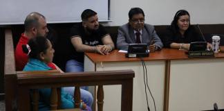 El Tribunal Quinto de Sentencia Penal condenó a dos acusados vinculados al secuestro de la hermana de la abogada Karen Fisher. Foto La Hora: Daniel Ramírez
