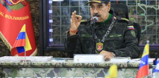 Fotografía cedida por Palacio de Miraflores del presidente de Venezuela, Nicolás Maduro. Foto La Hora: EFE