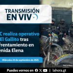 En vivo: PNC realiza operativo en El Gallito. Arte La Hora: Alejandro Ramírez.