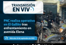 En vivo: PNC realiza operativo en El Gallito tras enfrentamiento en Avenida Elena En vivo: PNC realiza operativo en El Gallito. Arte La Hora: Alejandro Ramírez.