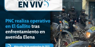 En vivo: PNC realiza operativo en El Gallito. Arte La Hora: Alejandro Ramírez.