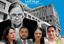 Los cuatro fiscales que derrotaron en juicio las "acusaciones" del MP de Consuelo Porras. Diseño: La Hora / Alejandro Ramírez.