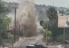 Megafuga de agua en Tijuana deja socavón y corte del servicio en 632 colonias.
