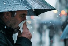 Con las lluvias las personas son propensas a contagiarse de enfermedades respiratorias y gastrointestinales, por ello es importante tomar medidas de prevención. Foto: Freepik.