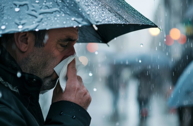 Con las lluvias las personas son propensas a contagiarse de enfermedades respiratorias y gastrointestinales, por ello es importante tomar medidas de prevención. Foto: Freepik.