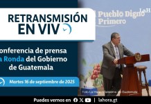 Retransmisión: Conferencia de prensa La Ronda del Gobierno de Guatemala