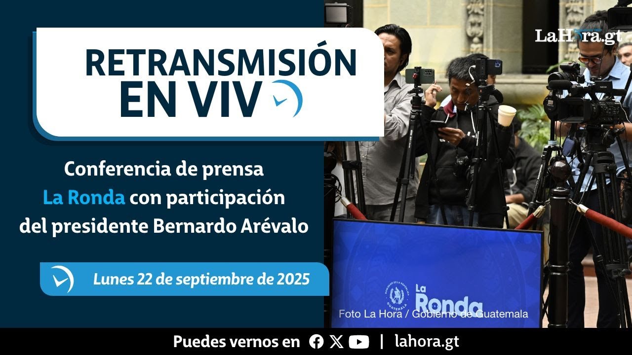 Retransmisión: Conferencia de prensa La Ronda con participación del presidente Bernardo Arévalo