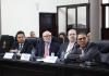 Economistas de Asies, Fundación 2020 e Icefi acudieron a la reunión con la comisión legislativa de Finanzas. Foto: Congreso de la República