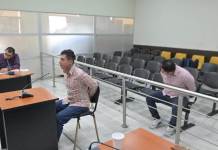 El Juzgado de Turno ligó a proceso a los dos detenidos vinculados a la muerte del investigador de PNC en un hecho en la Avenida Elena. Foto La Hora: Fabricio Alonzo