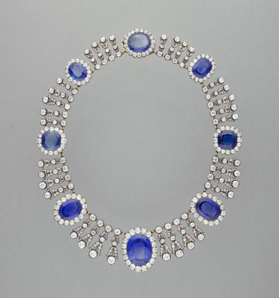 PARÍS (FRANCIA), 20/10/2025.- Imagen facilitada de un collar de zafiros de la reina María Amelia y de la reina Hortensia sustraido del Museo del Louvre, en París. EFE/ Département Des Objets D'art Du Musée Du Louvre SOLO USO EDITORIAL/SOLO DISPONIBLE PARA ILUSTRAR LA NOTICIA QUE ACOMPAÑA (CRÉDITO OBLIGATORIO)
