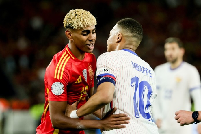 Mbappe ante España en el Mundial: 