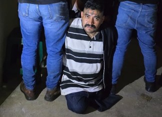 Byron Eduardo Fajardo Revolorio, alias "Black Demon", fue capturado en el departamento de Santa Rosa. Foto La Hora: Policía Nacional Civil.