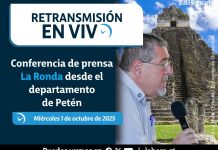 Retransmisión: conferencia de prensa La Ronda desde el departamento de Petén Retransmisión: conferencia de prensa La Ronda desde el departamento de Petén.