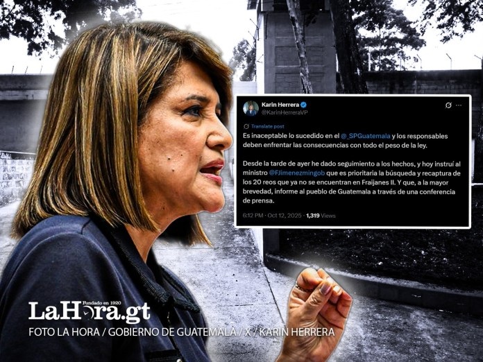 Fuga de reos: Karin Herrera llama a Jiménez a informar 