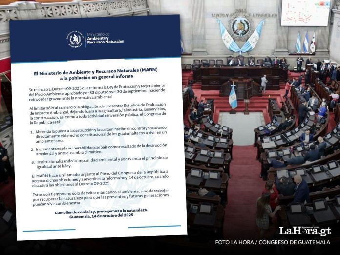MARN señala destrucción, vulnerabilidad e impunidad con reformas a Ley de protección de ambiente.