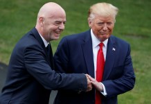 Infantino: sin Trump no habría paz Infantino