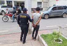PNC capturó a Erik “N”, de 19 años, quien fue identificado como el conviviente de la víctima. Foto La Hora: PNC.