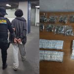 Alias "Brócoli" capturado por presuntamente distribuir droga en zona 16. Foto La Hora: PNC
