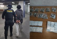 Alias "Brócoli" capturado por presuntamente distribuir droga en zona 16. Foto La Hora: PNC