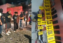 Alias el "Pana" y la "Colocha" capturados en Sacatepéquez con celulares de dudosa procedencia. Foto La Hora: PNC