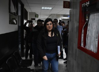 Personeros de Movimiento Semilla presentaron una solicitud de debida ejecución de amparo ante la orden de nulidad emitida por Fredy Orellana. Foto La Hora: Archivo