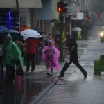 Archivo de lluvias en la zona 1 capitalina. Foto La Hora: Fabricio Alonzo