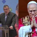 Arévalo podría invitar al Papa Leon XIV a visitar Guatemala en un futuro viaje a Europa. Foto La Hora: Fabricio Alonzo / Papa Guglielmo Mangiapane REUTERS