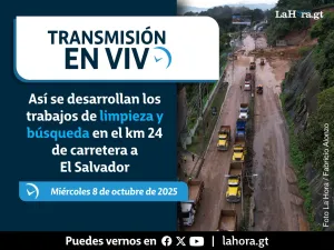 En vivo: Así se desarrollan los trabajos de limpieza y búsqueda en el km 24 de carretera a El Salvador