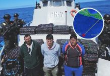 Bukele anuncia incautación millonaria: casi US$45 millones de presunta cocaína Embarcación a 1,150 millas náuticas. Foto La Hora: Nayib Bukele