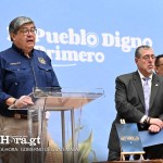 El presidente Bernardo Arévalo y el ministro de Gobernación Francisco Jiménez