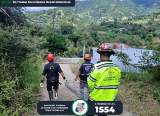 Joven de 18 años arrastrado por un río en San Marcos es localizado sin vida. Foto La Hora: Bomberos Municipales Departamentales