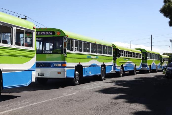 Transporte Urbano de Guatemala y de Mixco confirmaron que realizarán una manifestación pacífica este lunes. Foto La Hora: MuniMixco.