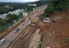 Así se ve el Km 24 de CAES, luego de once días de trabajo, y un carril habilitado. Foto La Hora: Fabricio Alonzo