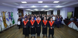 La Junta Directiva del Colegio de Abogados y Notarios de Guatemala. Foto La Hora: Cang.