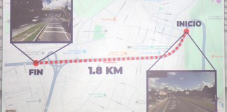 Carril reversible de la ruta Interamericana con dirección a San Lucas Sacatepéquez.