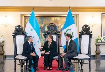 Marco Livio Díaz presenta cartas credenciales como embajador de Guatemala a presidenta de Honduras