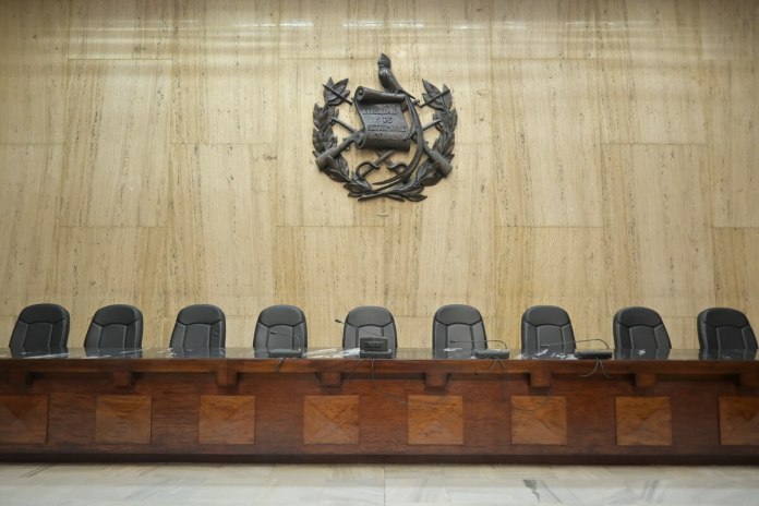 Pocas horas quedan para que el Organismo Judicial elija presidente, sin que los magistrados entren a conocer el tema. Foto La Hora: Fabricio Alonzo