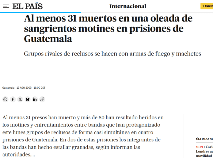 motines de 2005 pacto del sur